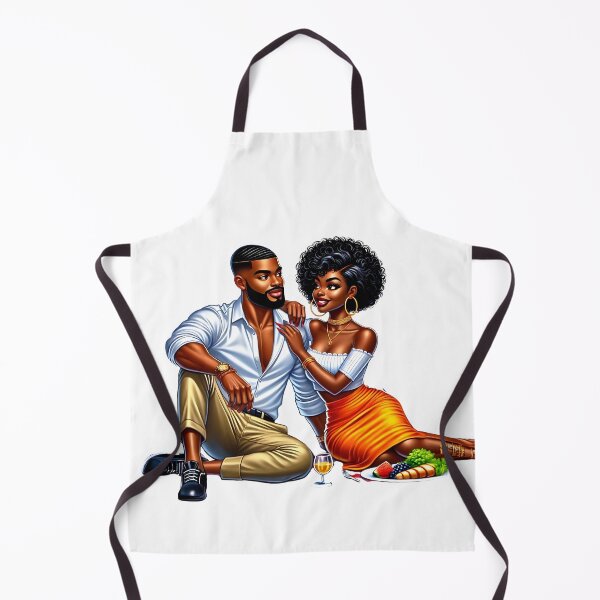 Item preview, Black Couple Summer Picnic Scene designed and sold by Lulunza.