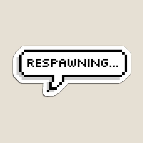 Item preview, Respawning... Pixel speech bubble designed and sold by BashPIXIE.