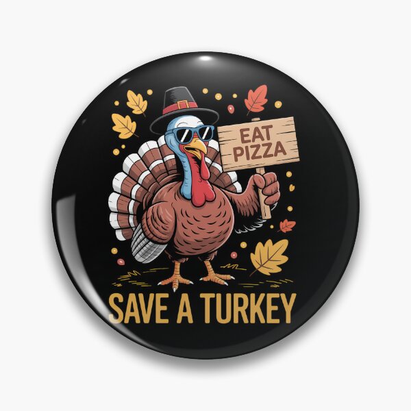 Item preview, Funny Save A Turkey Eat Pizza Autumn Thanksgiving designed and sold by tabdejinti.