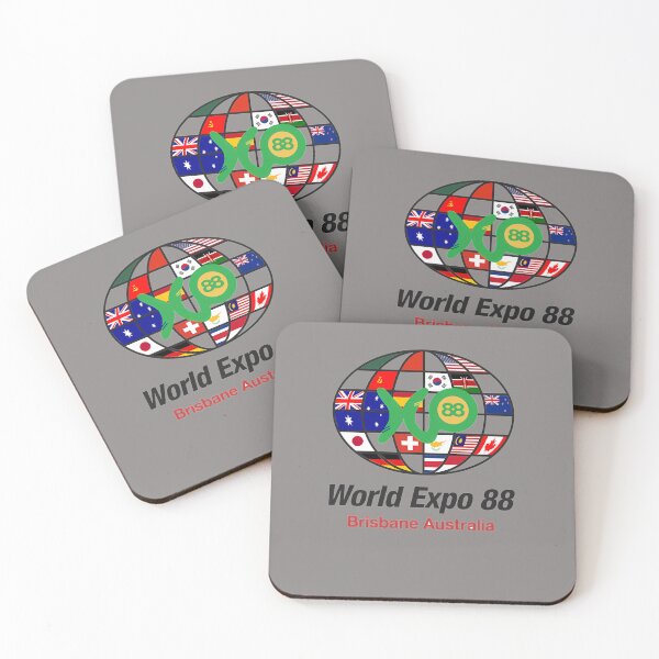 Item preview, EXPO-88-LOGO-WITH-FLAGS-CLASSIC-T-SHIRT designed and sold by AlfredOdermatt.
