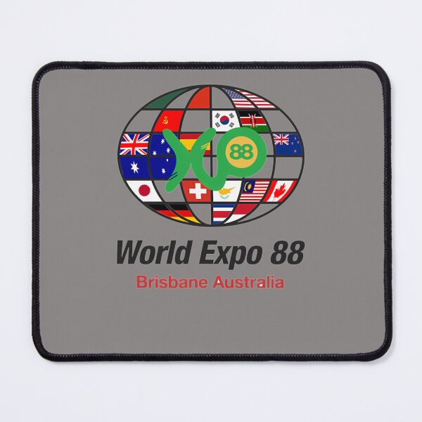 Item preview, EXPO-88-LOGO-WITH-FLAGS-CLASSIC-T-SHIRT designed and sold by AlfredOdermatt.