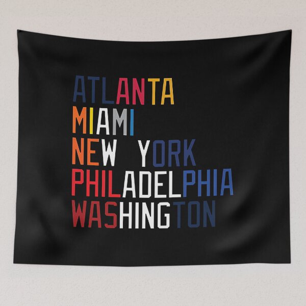 Item preview,  Nl East Team Colors And Locations designed and sold by Erickoraneig.