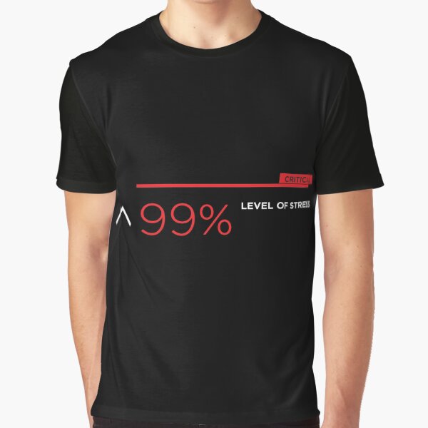 99% stress white Graphic T-Shirt