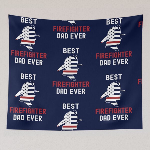 Item preview, Best Firefighter Dad Ever, Fireman American Flag designed and sold by dariuselmer.