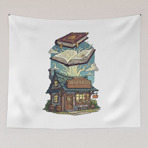 Item preview, Magic and Wizardry Shop | Vintage Spell Bookstore designed and sold by ZuriRetroPrints.