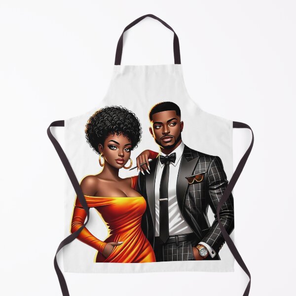 Item preview, Elegant Black Couple in Formal Fashion Art designed and sold by Lulunza.