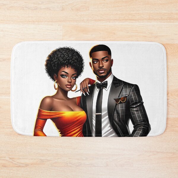 Item preview, Elegant Black Couple in Formal Fashion Art designed and sold by Lulunza.