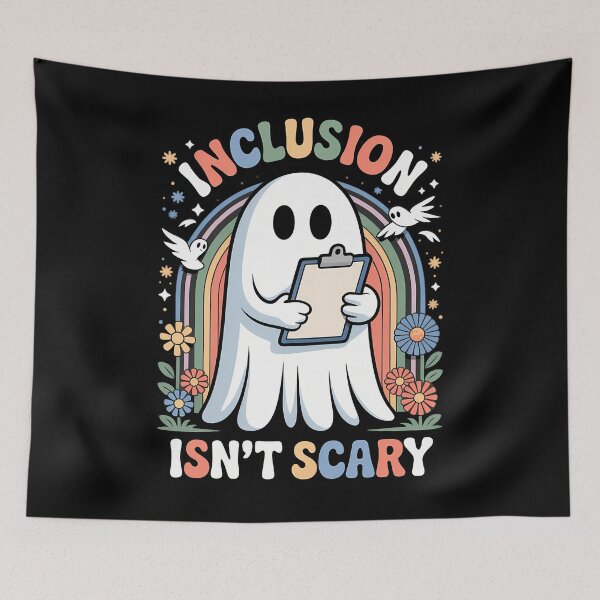 Item preview, Funny Sped Teacher Halloween Ghost Inclusion Isn't Scary designed and sold by tabdejinti.