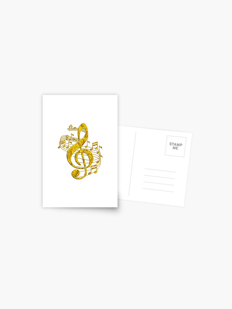 Gold Metal Treble Clef Magnet, BOOKS & STATIONERY