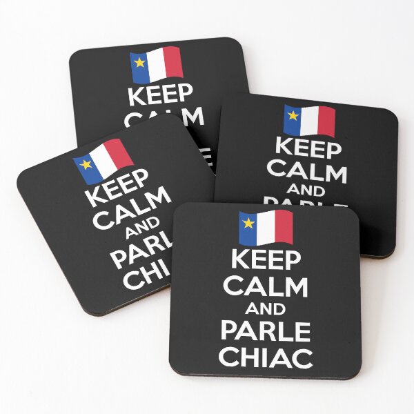 Item preview, Acadian Pride Keep Calm and Parle Chiac Acadian French Dialect Pride designed and sold by TheTrendsDesk.