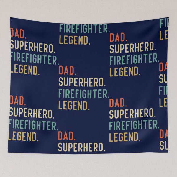 Item preview, Dad Superhero Firefighter Legend designed and sold by dariuselmer.