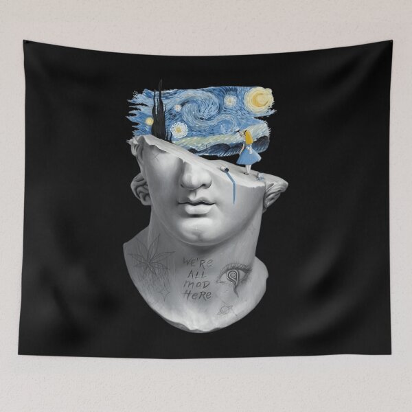 Item preview, Alice In Starry Night Surreal Bust Design designed and sold by HauteTrend.