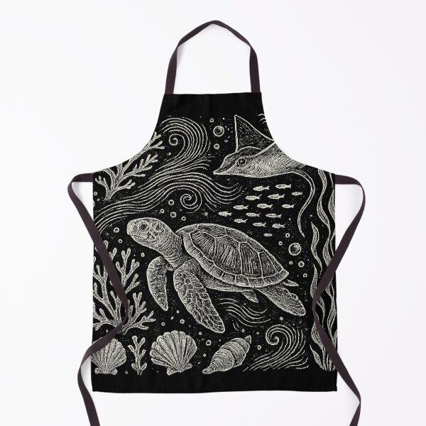 Item preview, Sea Turtle Stingray Ocean Reef Doodle designed and sold by EdvvinStudios.