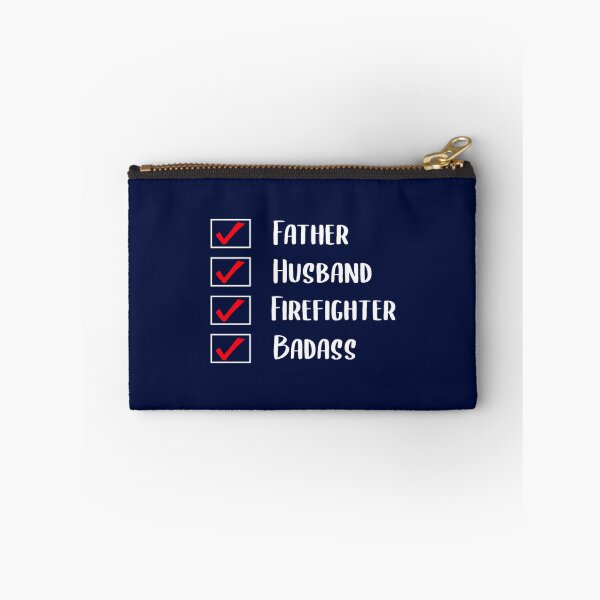 Item preview, Father Husband Firefighter Badass checklist Funny Firefighter Gift designed and sold by dariuselmer.