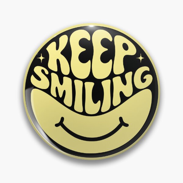 Item preview, Retro Keep Smiling Happy Face Design designed and sold by Cookiezoo.