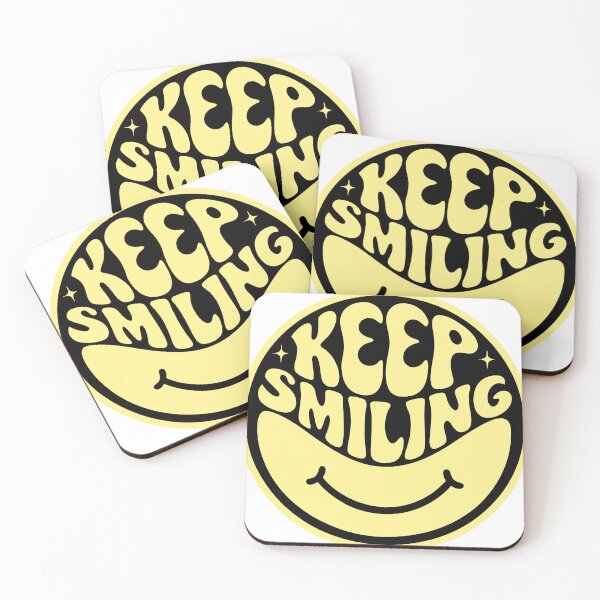 Item preview, Retro Keep Smiling Happy Face Design designed and sold by Cookiezoo.