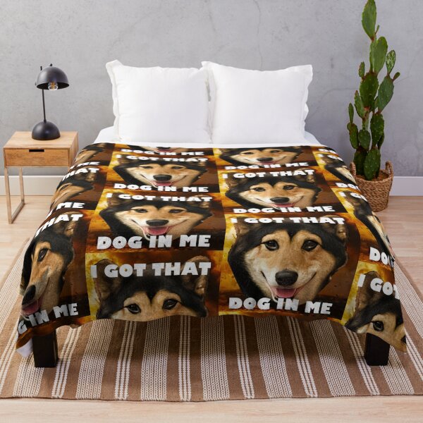 Item preview, I GOT THAT DOG IN ME... but its a hyper anxious, Black and Tan Shiba designed and sold by RockPasta.