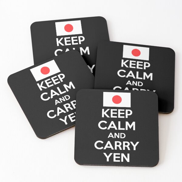 Item preview, Japan Keep Calm and Carry Yen Funny Currency Pun Design designed and sold by TheTrendsDesk.