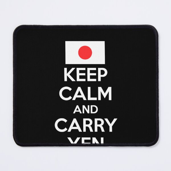 Item preview, Japan Keep Calm and Carry Yen Funny Currency Pun Design designed and sold by TheTrendsDesk.