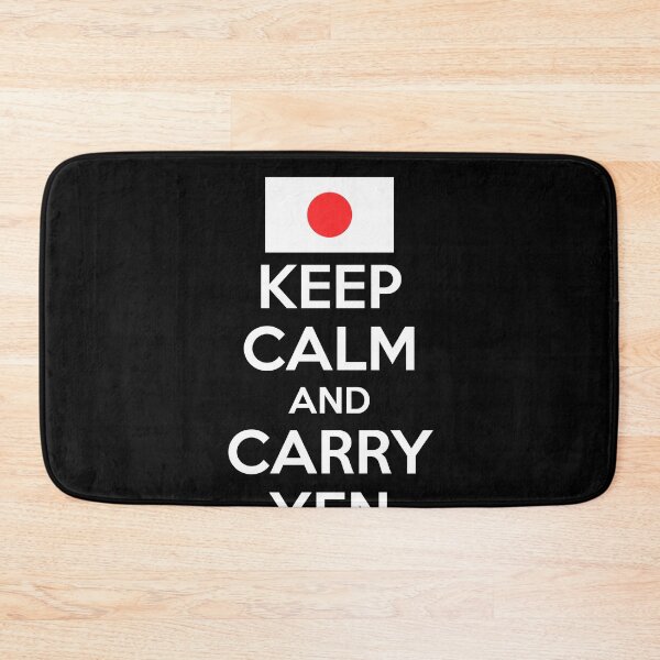Item preview, Japan Keep Calm and Carry Yen Funny Currency Pun Design designed and sold by TheTrendsDesk.