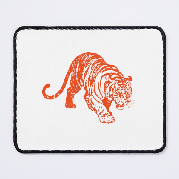 Item preview, mur Tiger Silhouette Art | Minimalist Black and White Animal Design designed and sold by JollyCritters.