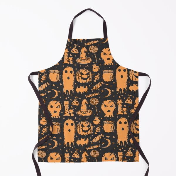 Item preview, Spooky Halloween Ghosts, Bats, Candles and Pumpkins Pattern - Fun Wall Tapestry designed and sold by FestivityFinds.