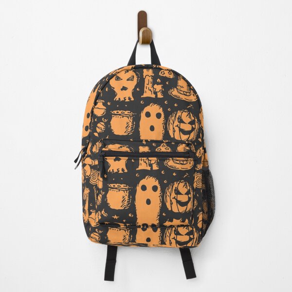 Item preview, Spooky Halloween Ghosts, Bats, Candles and Pumpkins Pattern - Fun Wall Tapestry designed and sold by FestivityFinds.