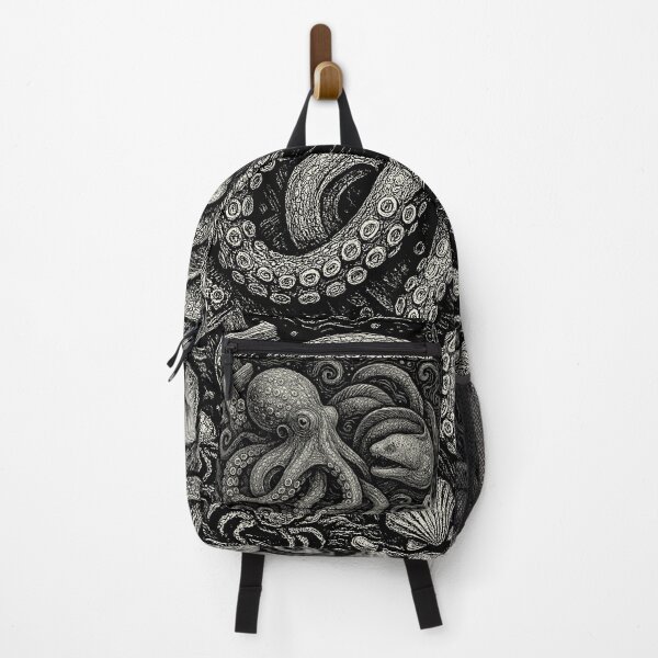 Item preview, Octopus Moray Eel Shipwreck Ocean Doodle designed and sold by EdvvinStudios.