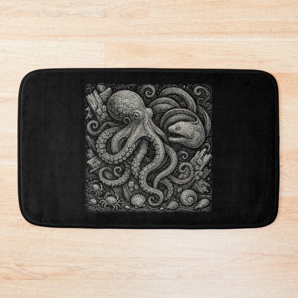Item preview, Octopus Moray Eel Shipwreck Ocean Doodle designed and sold by EdvvinStudios.