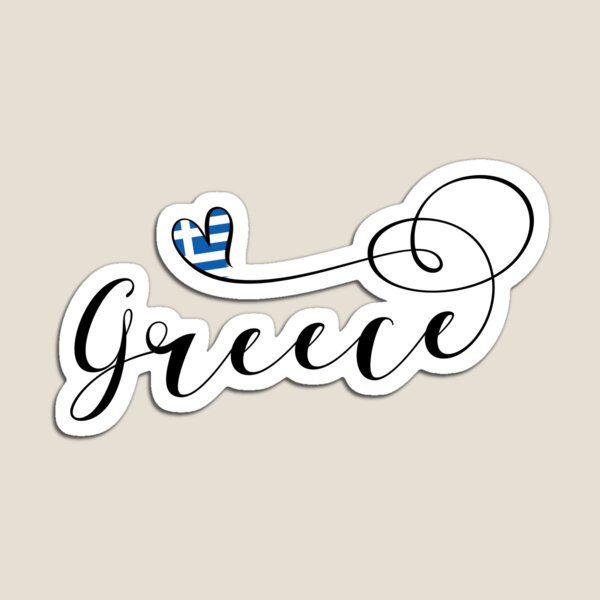 Item preview, Greece Heart, Greek Flag, Hellenic Republic, I Love Greece designed and sold by Celticana.