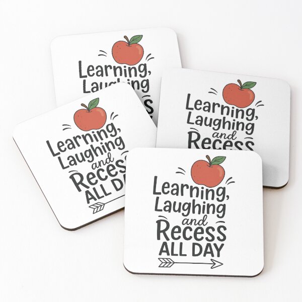 Item preview, Learning Laughing and Recess All Day - Cute Back to School Teacher Student Design designed and sold by inkoutninja.