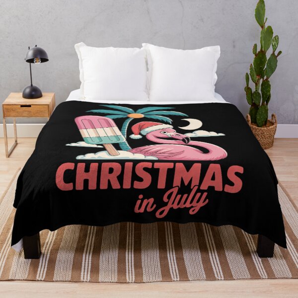 Item preview, Funny Tropical Flamingo in Santa Hat Christmas in July designed and sold by ticlitule.