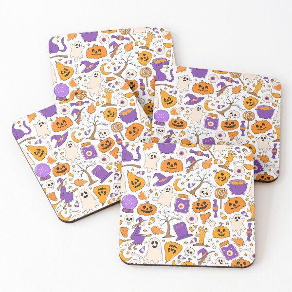 Item preview, Fun Halloween Pumpkins, Ghosts, and Witches Pattern - Cozy Throw Blanket Design designed and sold by FestivityFinds.