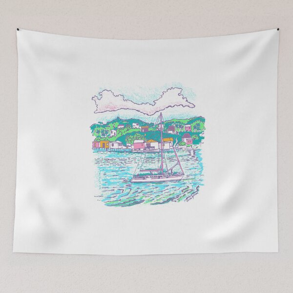 Item preview, Catamaran Cruising The Bay  designed and sold by NakishaHailstoc.