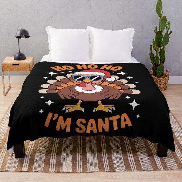 Item preview, Funny Turkey Fake Ho Ho I'm Santa Thanksgiving Turkey Day designed and sold by ticlitule.
