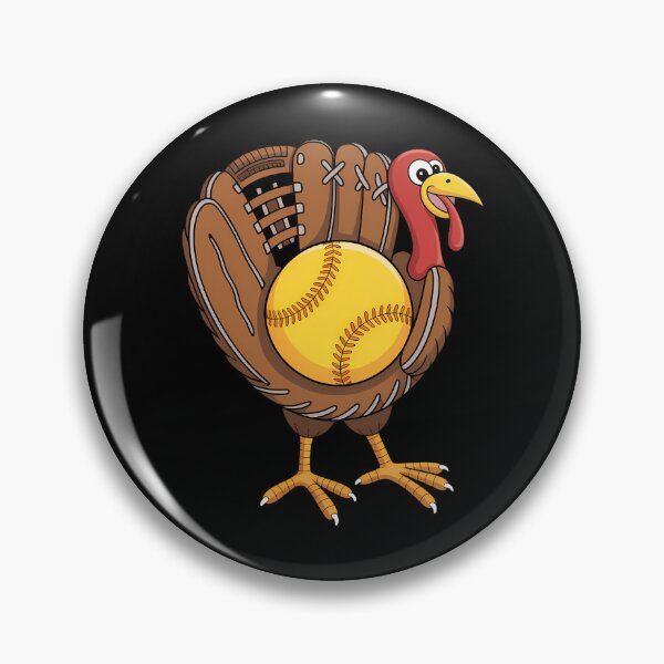 Artikelvorschau, Lustiger Truthahn-Softballhandschuh Herbststimmung Thanksgiving entworfen und verkauft von ticlitule.