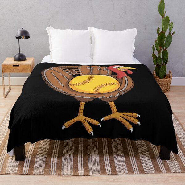 Item preview, Funny Turkey Softball Glove Autumn Fall Vibes Thanksgiving designed and sold by ticlitule.