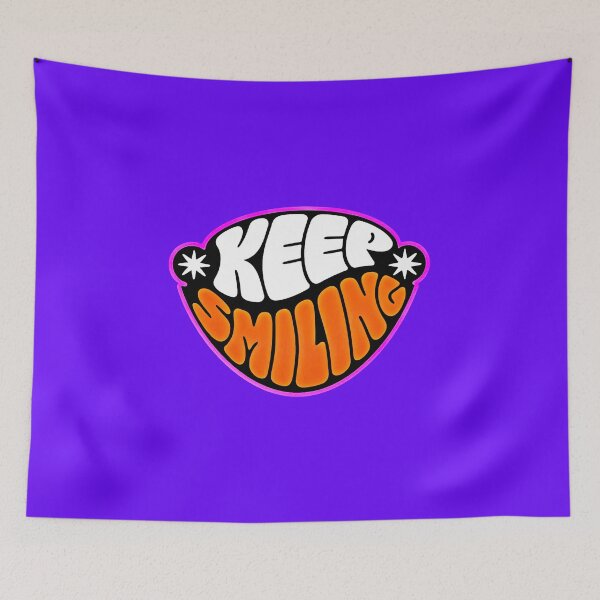 Item preview, Bold Keep Smiling Retro Mouth designed and sold by Cookiezoo.