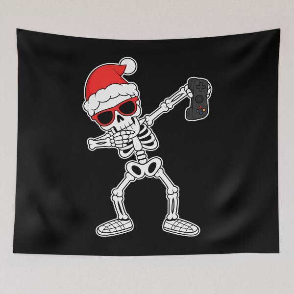 Item preview, Funny Video Game Dabbing Skeleton Christmas designed and sold by ticlitule.