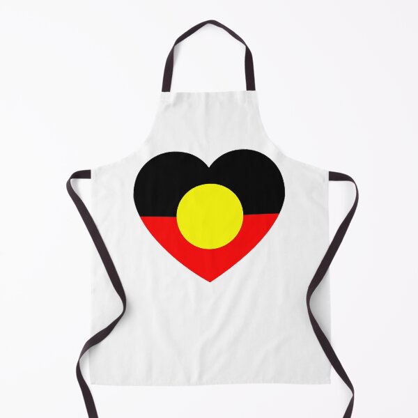 Item preview, Aboriginal flag heart designed and sold by OliviaBarajas3.