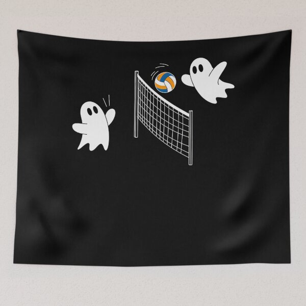 Item preview, Funny Volleyball Halloween Ghost-Volleyball Sports Lovers designed and sold by ticlitule.