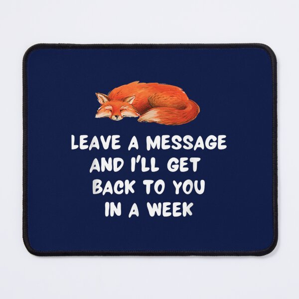 Item preview, Sleeping Foxes Cute Foxes leave a message funny 2821 designed and sold by jacinthaella.