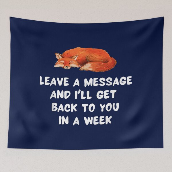 Item preview, Sleeping Foxes Cute Foxes leave a message funny 2821 designed and sold by jacinthaella.