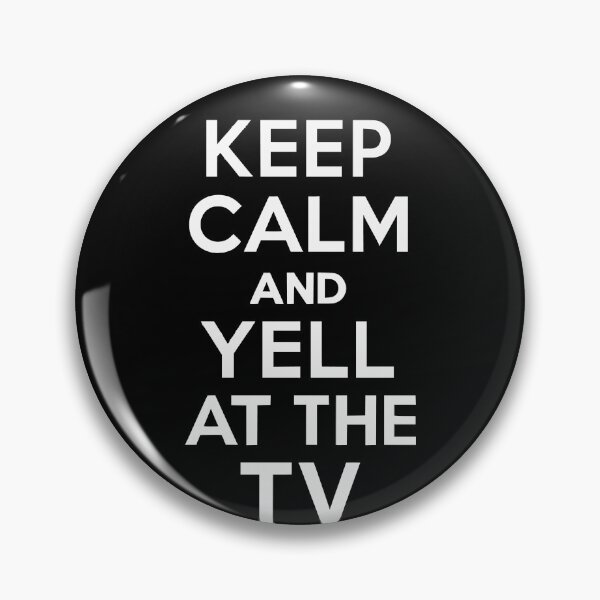 Item preview, Funny sports Fans Keep Calm and Yell at the TV Game Day Gift designed and sold by TheTrendsDesk.