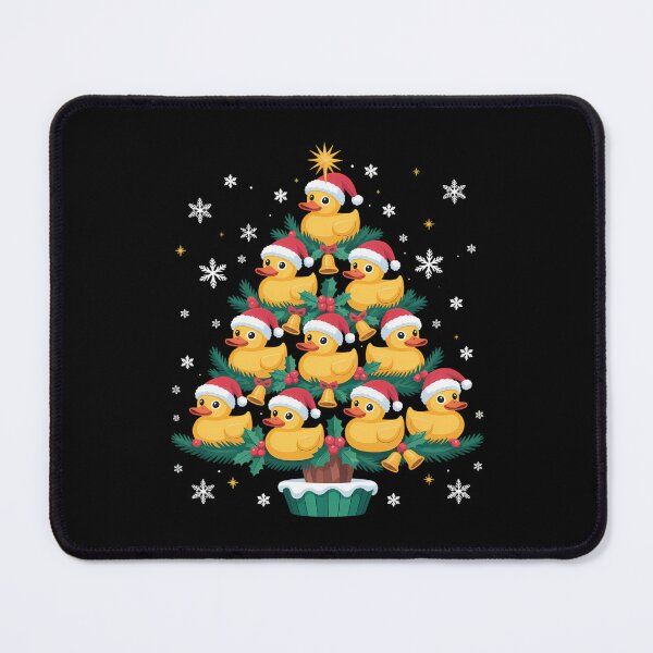 Item preview, Funny Xmas Lighting Santa Hat Rubber Duck Christmas Tree designed and sold by BiellaSar.