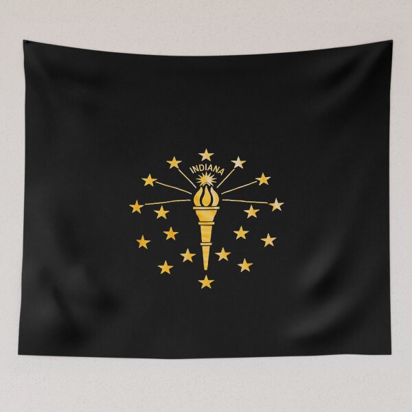 Item preview, State Flag of Indiana Vintage Cool Distressed  Gift designed and sold by KingsLife1994.