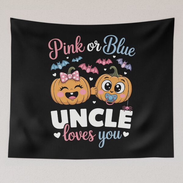 Item preview, Gender Reveal Halloween Pregnancy Pink Blue Uncle Love designed and sold by BiellaSar.