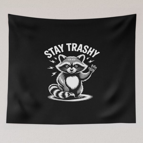Item preview, Stay Trashy Raccoon Meme Team Trash Panda Men Women designed and sold by KingsLife1994.