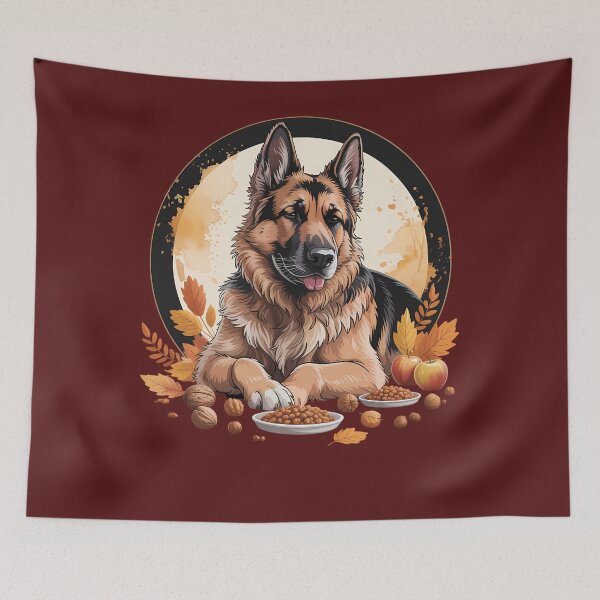 Item preview, German Shepherd Pumpkin Pie Thanksgiving Day Dog Lover Puppy designed and sold by BiellaSar.
