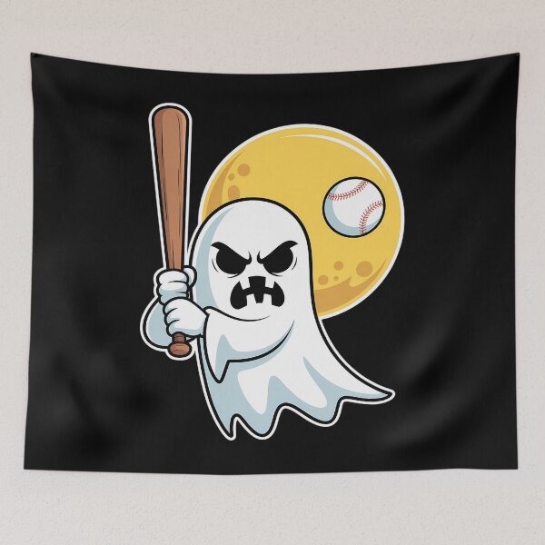 Item preview, Ghost Baseball Player Lazy Halloween Costume Cute Sport designed and sold by BiellaSar.